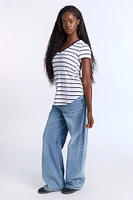 Short Sleeve V-Neck Relaxed Tee