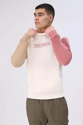 Haut à capuchon bicolore imprimé logo Zoo York homme