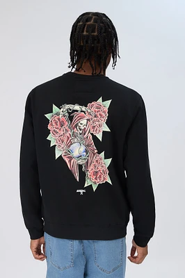 Arsenic Mens Graphic Crewneck Sweatshirt