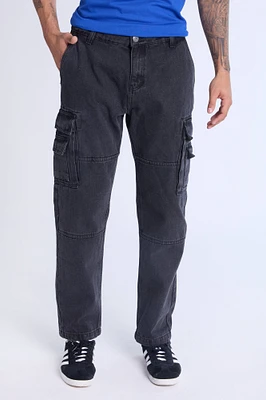 West49 Mens 4 Pocket Cargo Jeans