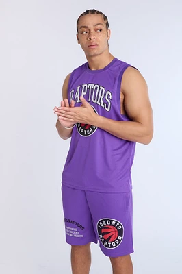 Short en maille violet Toronto Raptors homme