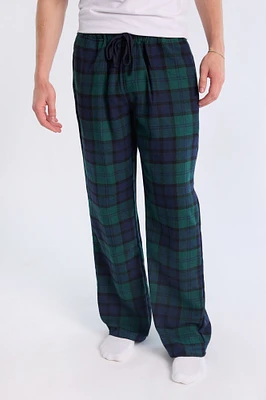 West49 Mens Green Plaid Pajama Bottoms
