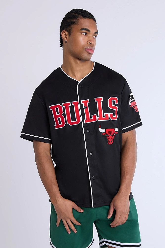 Maillot noir en maille Chicago Bulls homme