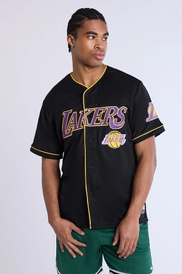Mens LA Lakers Black Mesh Jersey