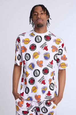 Mens NBA Logo Mesh Top