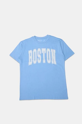 T-shirt imprimé Boston femme