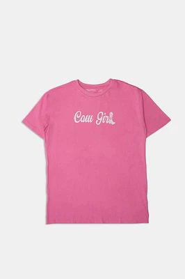 T-shirt imprimé cowgirl femme