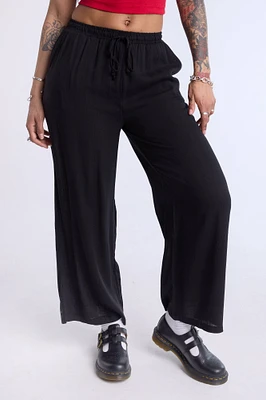 Lined Wide Leg Pant