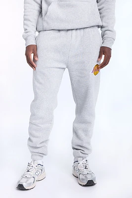 Jogger en molleton gris chiné LA Lakers homme