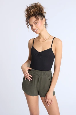 Pull-On Gauzy Shorts
