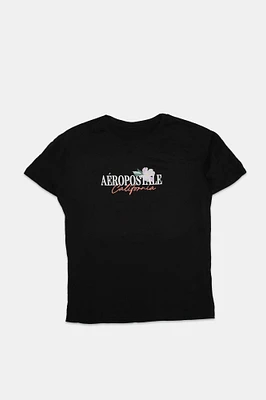 Womens Aéropostale California Flower Boxy Graphic Tee