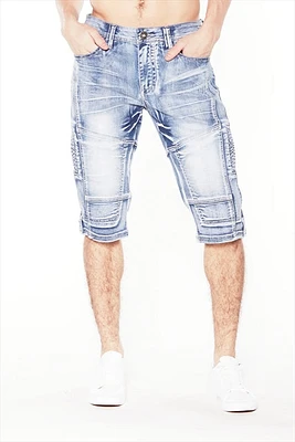 Short capri en jean