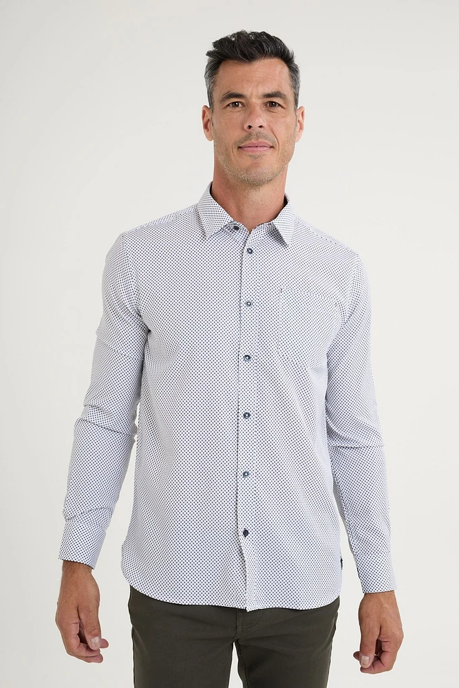 Chemise extensible à manches longues