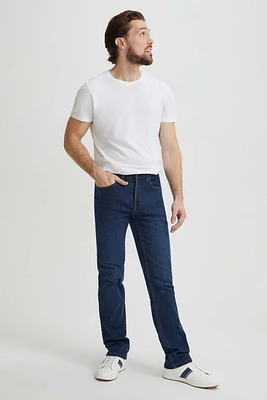 Jeans indigo Brad Slim coupe droite
