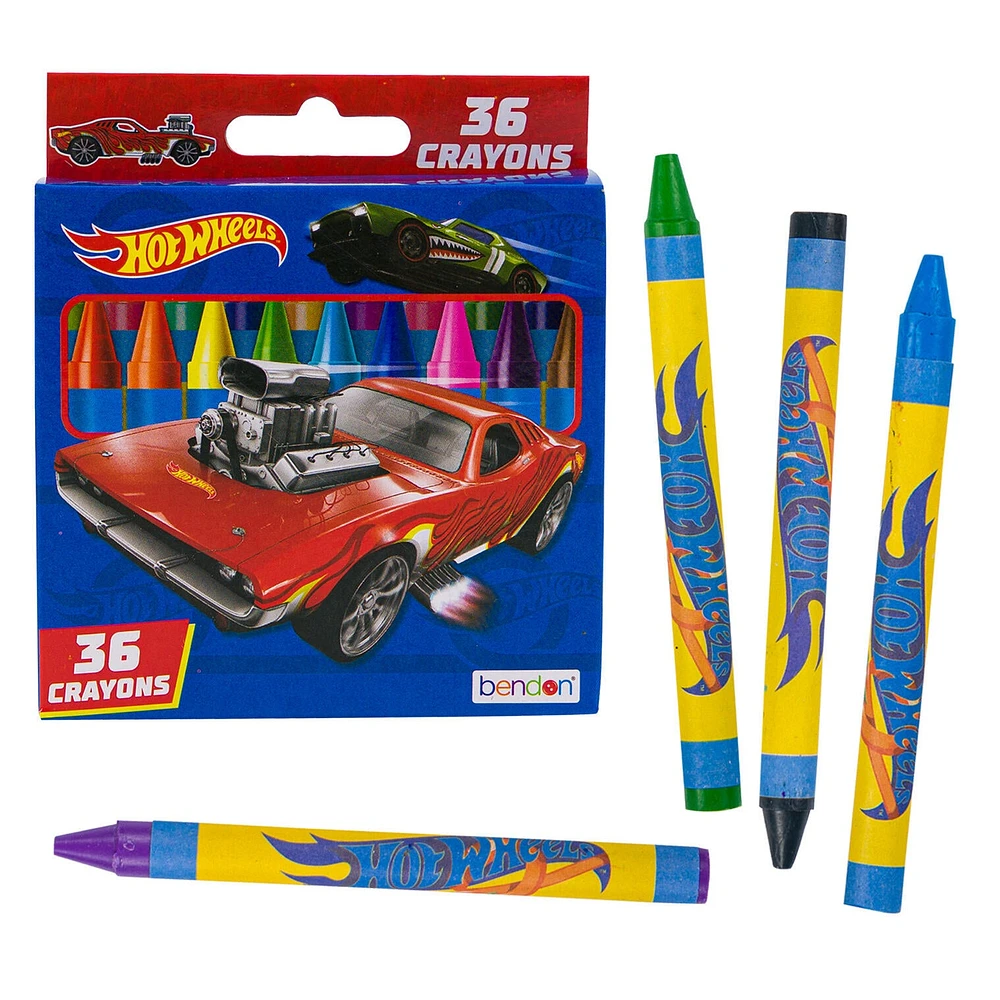 Hot Wheels 36 Count Crayons
