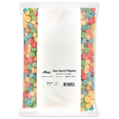 Sour Gummi Poppers  4.5 lb. Bag