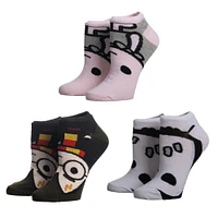 Harry Potter - 3 Pair Character Ankle Socks
