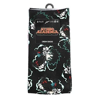 My Hero Academia - Sublimated Print 3 Pair Youth Crew Socks