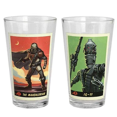 Star Wars The Mandalorian & IG-11 16 oz. Glass Set