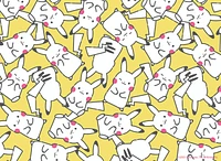 Pokémon Pikachu Pattern - 100 Piece Puzzle