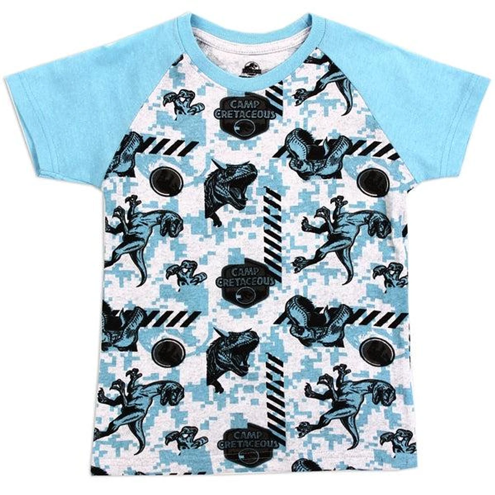 JURASSIC WORLD Blue Boys 4-7 T-Shirt