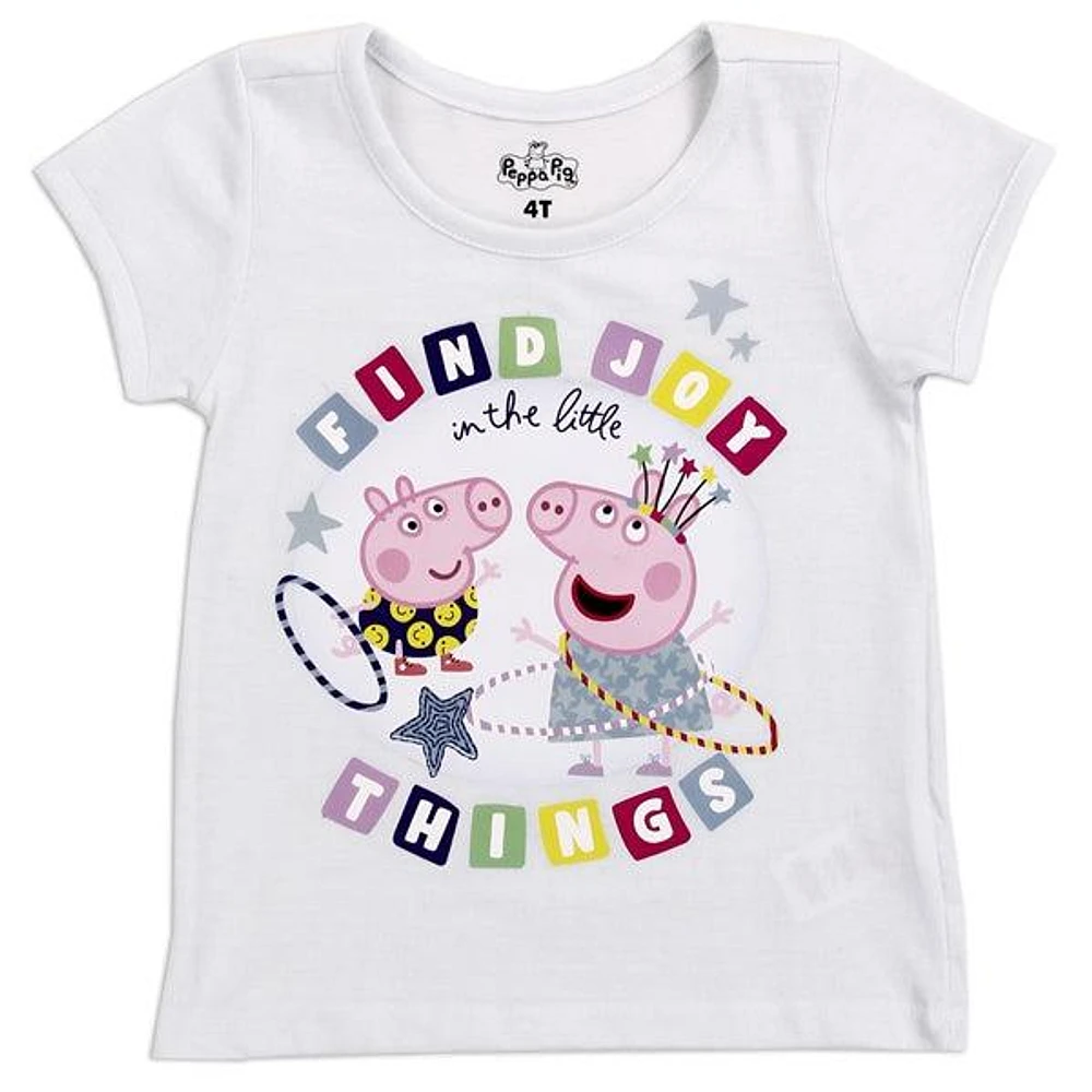 PEPPA PIG White Girls Toddler T-Shirt