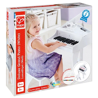 Deluxe Grand Piano - White