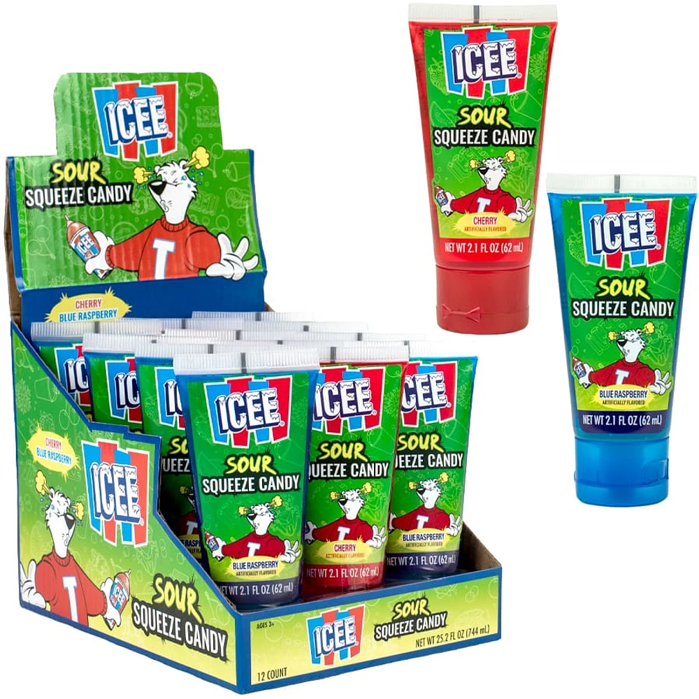 ICEE Sour Squeeze Candy Assorted Flavors