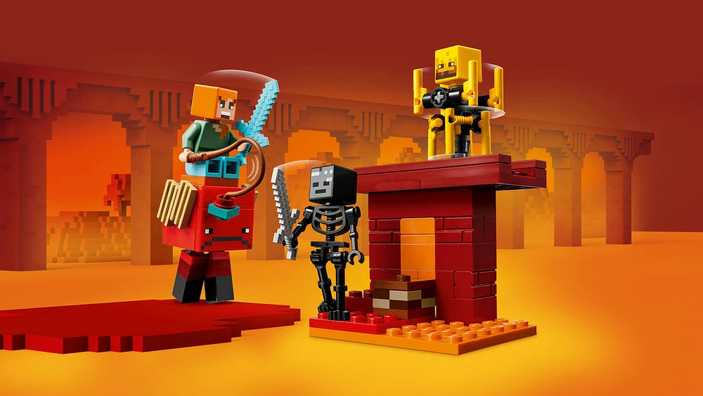 LEGO Minecraft - The Nether Lava Battle