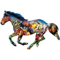 Contours - Horsing Around - 1000 Piece Shaped Puzzle
