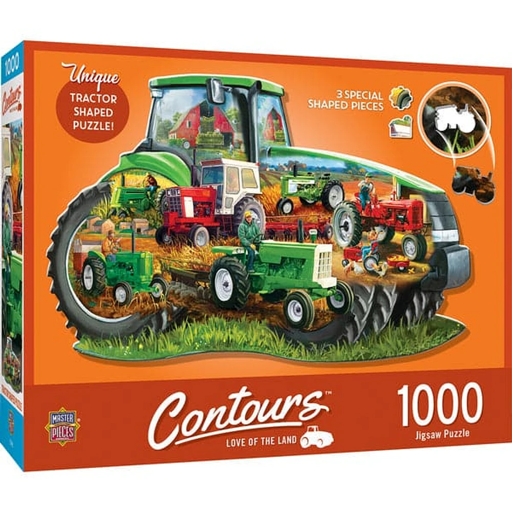 Contours - Love of the Land - 1000 Piece Shaped Puzzle