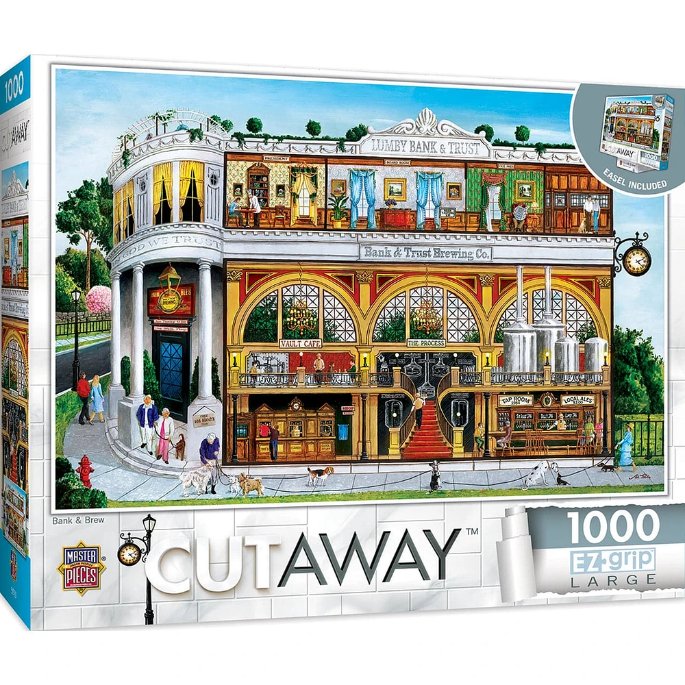 Cutaways - Bank & Brew - 1000 Piece EZGrip Puzzle