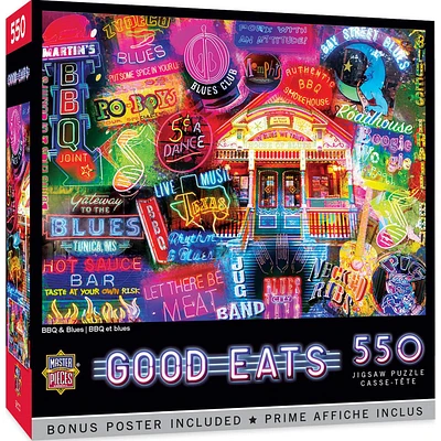 Good Eats - BBQ & Blues - 550 Piece Puzzle