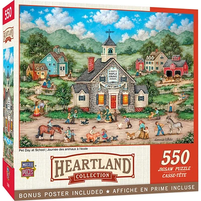 Heartland Collection - Pet Day at School - 550 Piece Puzzle