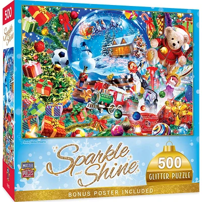 Holiday - Snow Globe Dreams - 500 Piece Glitter Puzzle