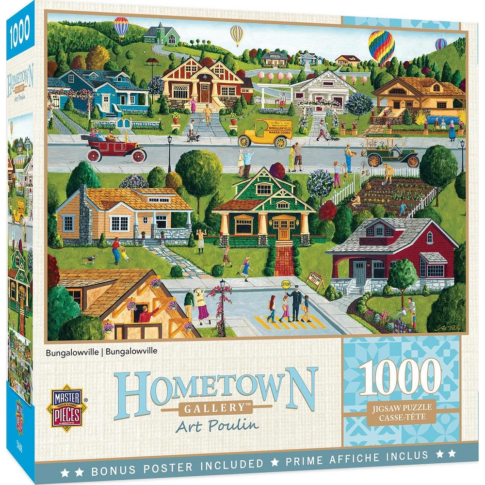 Hometown Gallery - Bungalowville - 1000 Piece Puzzle