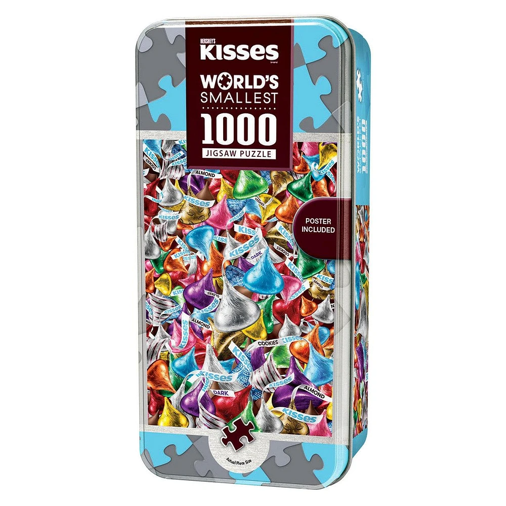 World‘s Smallest - Hershey Kisses - 1000 Piece Puzzle in a Tin
