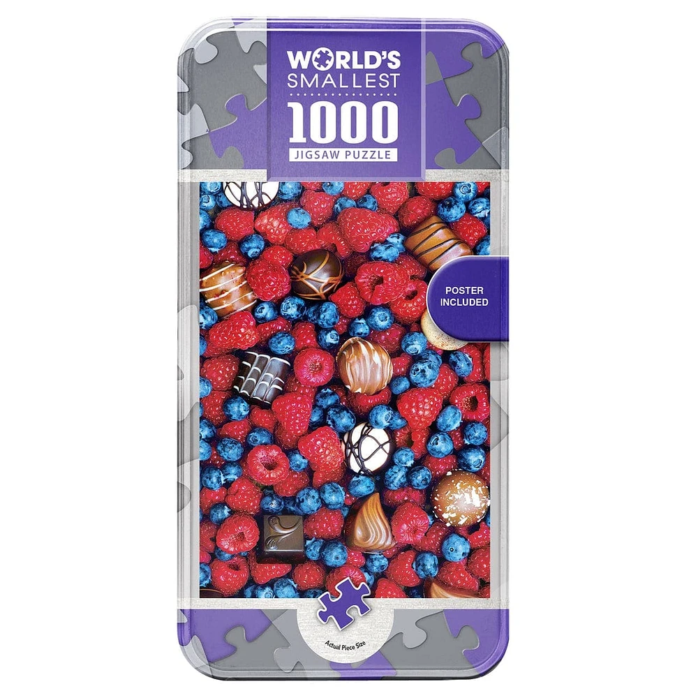 World's Smallest - Sweet Delights - 1000 Piece Puzzle in a Tin