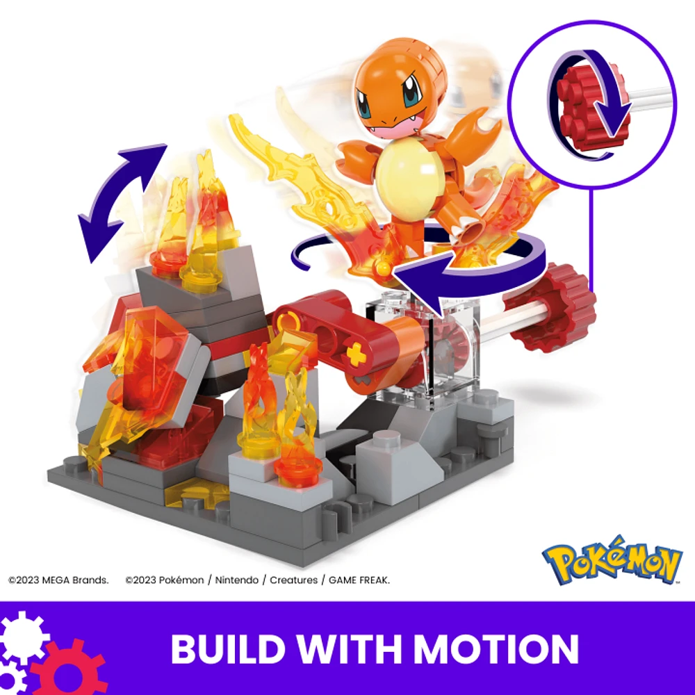 Mega Construx Pokemon - Charmander's Fire-Type Spin