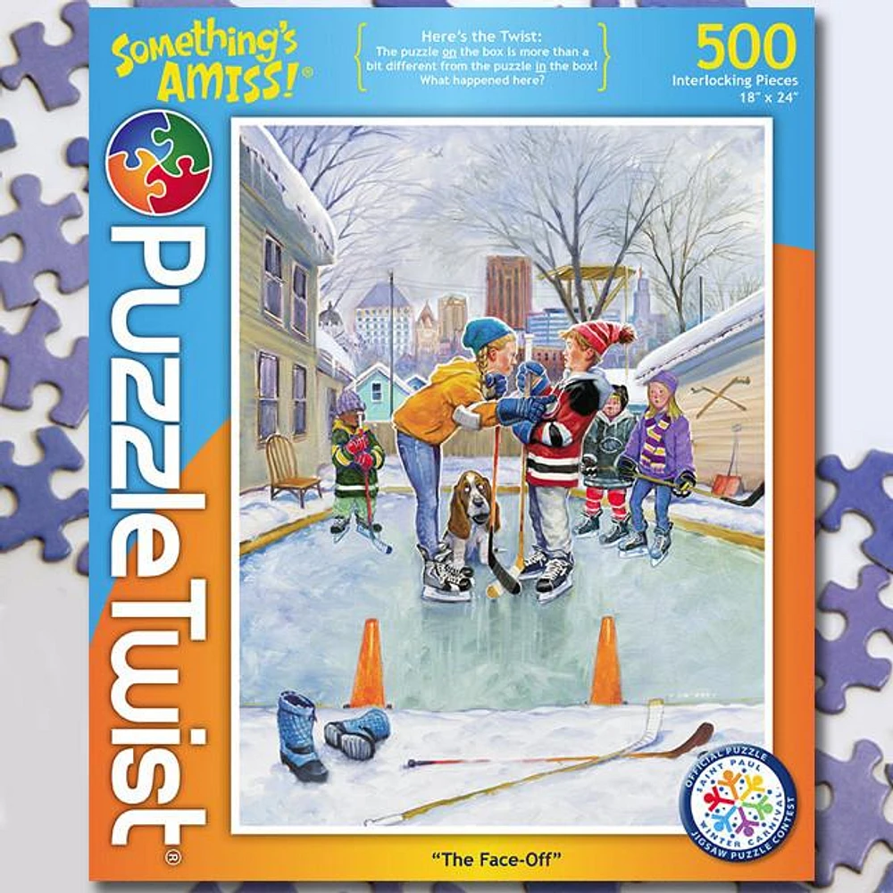 Puzzle Twist - The Face Off - 500 Piece Puzzle