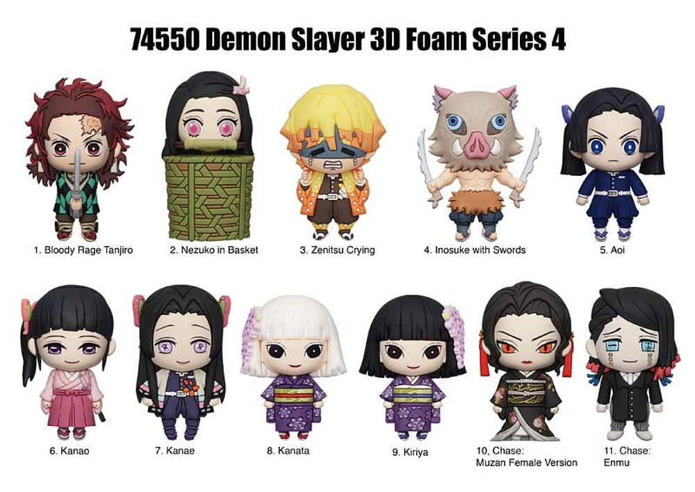 3D Foam Collectible Bag Clips - Demon Slayer Series 4