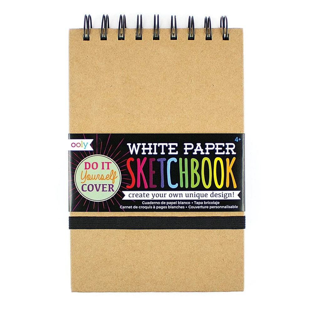 White DIY Cover Sketchbook - Small