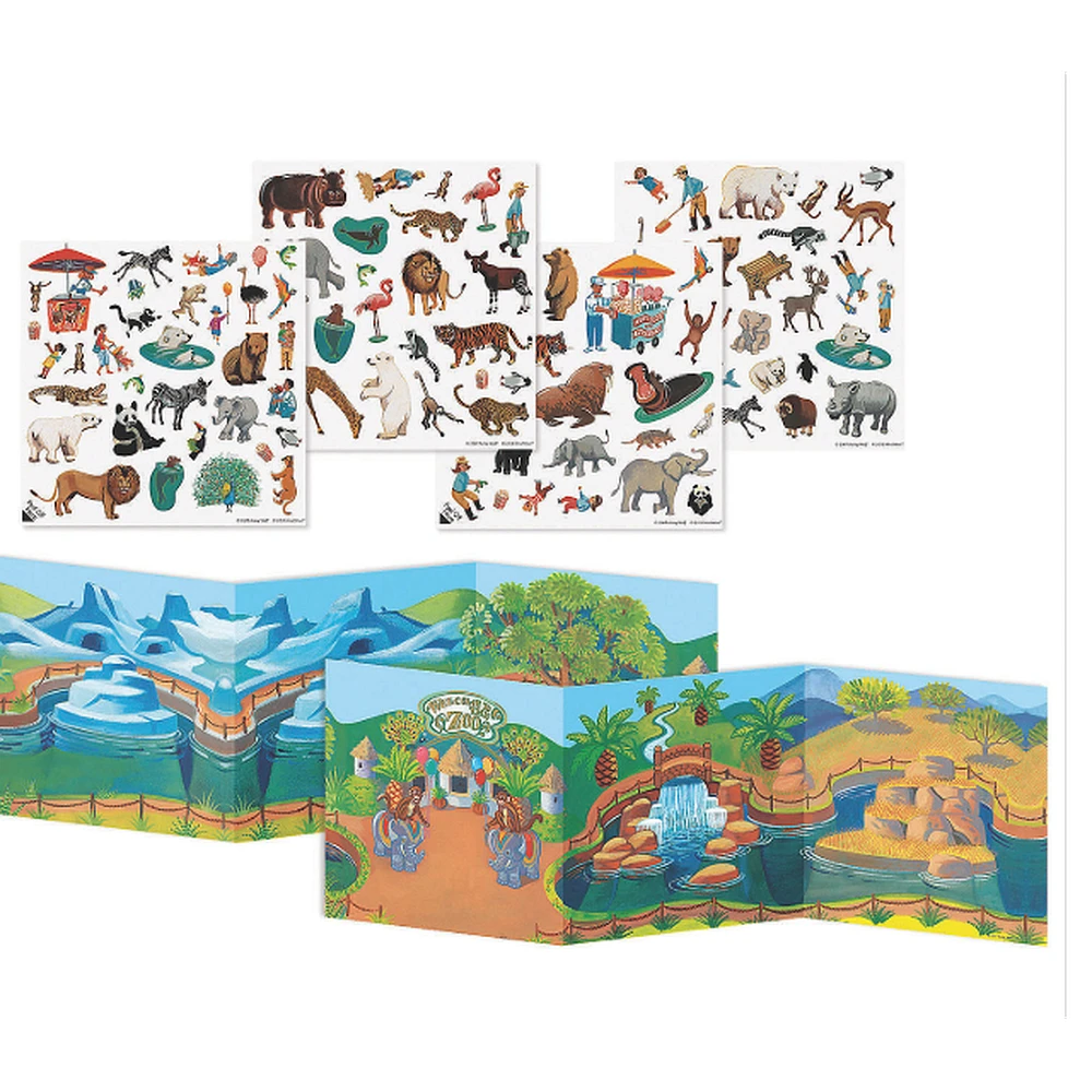 At The Zoo Reusable Sticker Tote