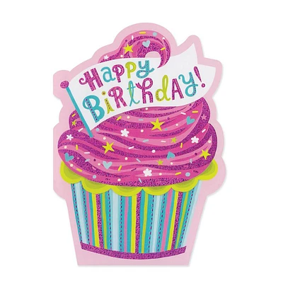 Cupcake Foil Birthday Card