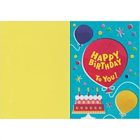 Googly Eyes - Blue Monster Birthday Card