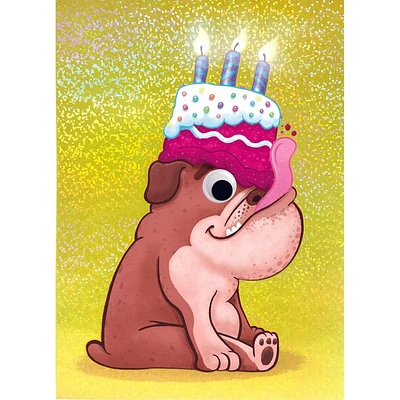 Googly Eyes - Bulldog Birthday Card