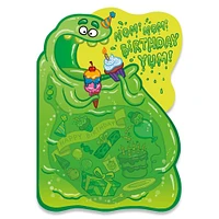 Neon Birthday Card Blob
