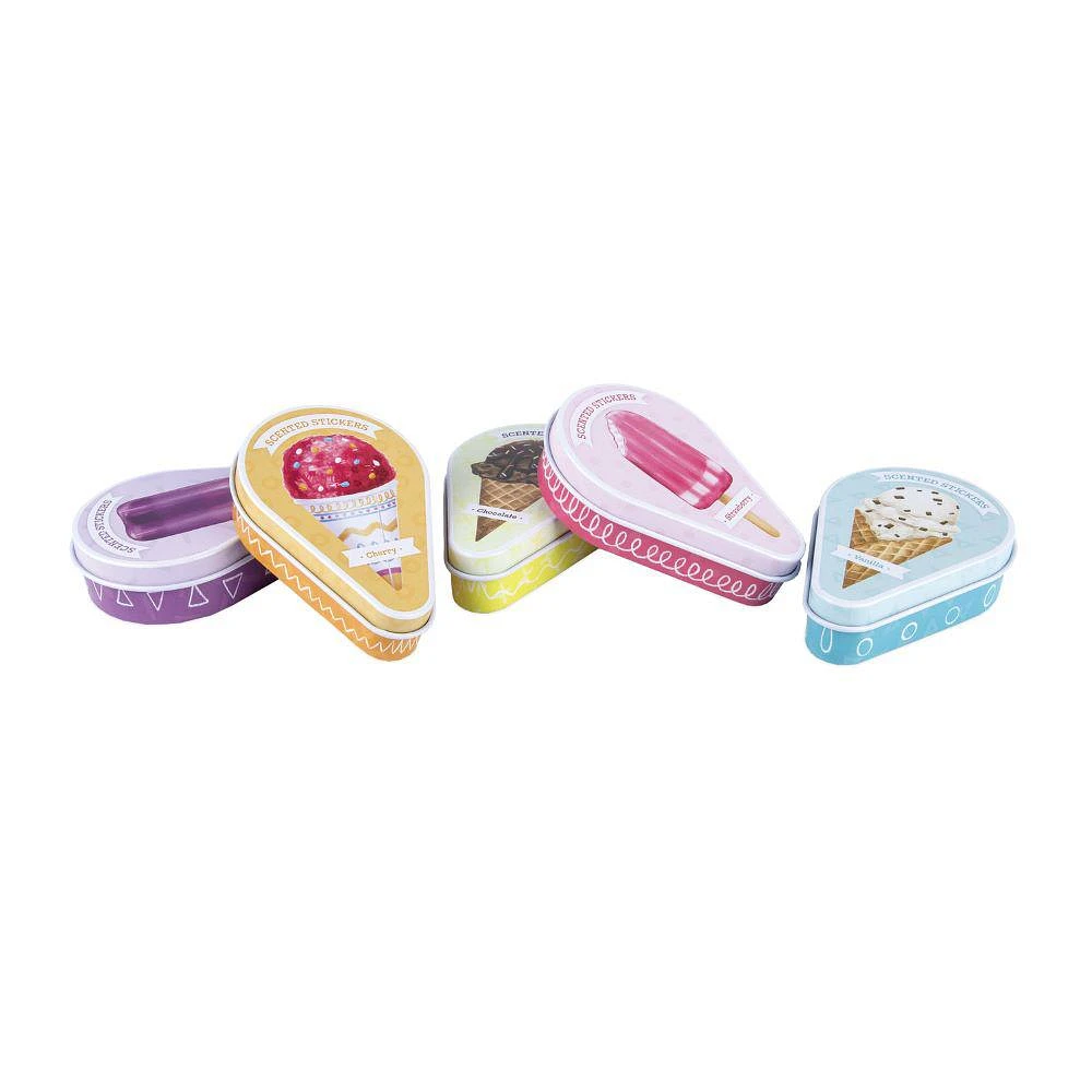 Scented Sticker Tin - Grape Ice Cream