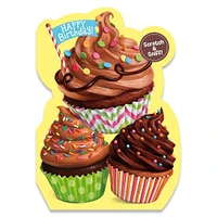 Scratch & Sniff Birthday Card - Chocolate Cupcake