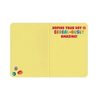 Scratch & Sniff Birthday Card - Fruity Cereal